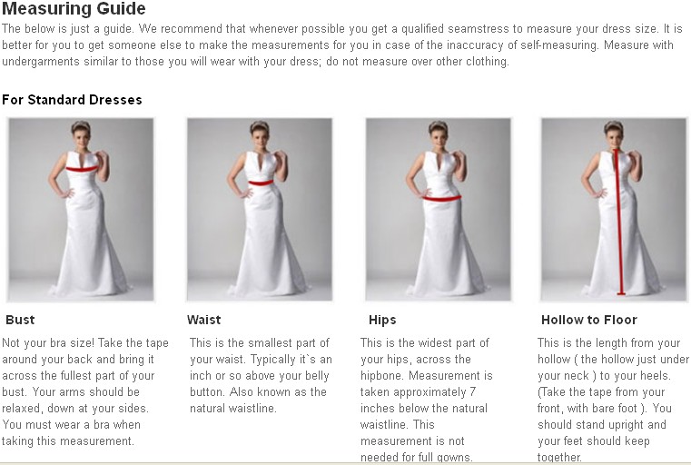 How To Correctly Measure Your Dress Size